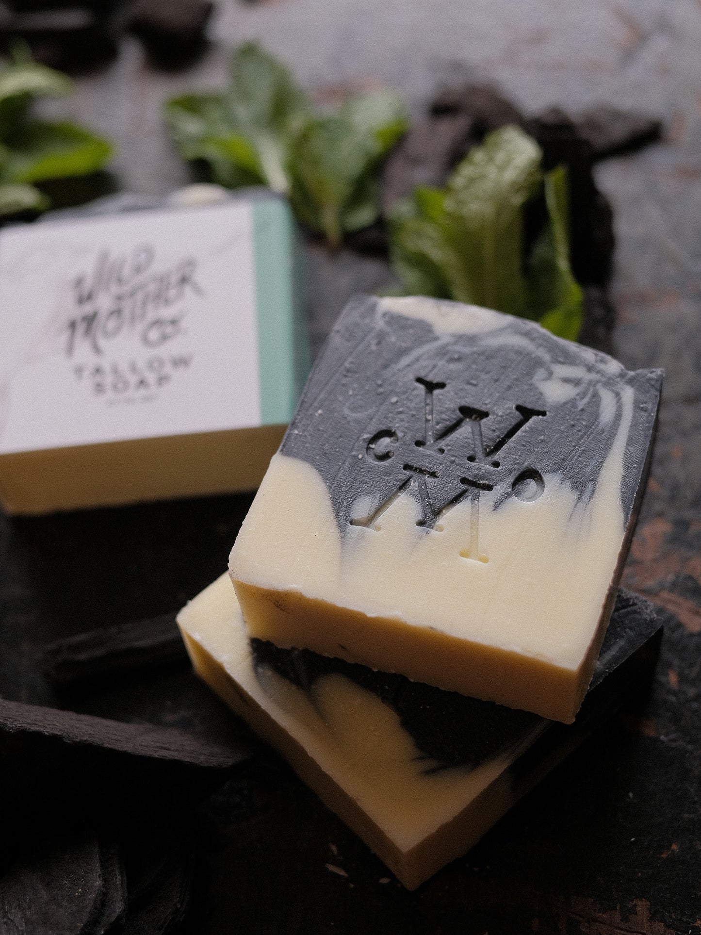 Peppermint Charcoal Tallow Soap Bar