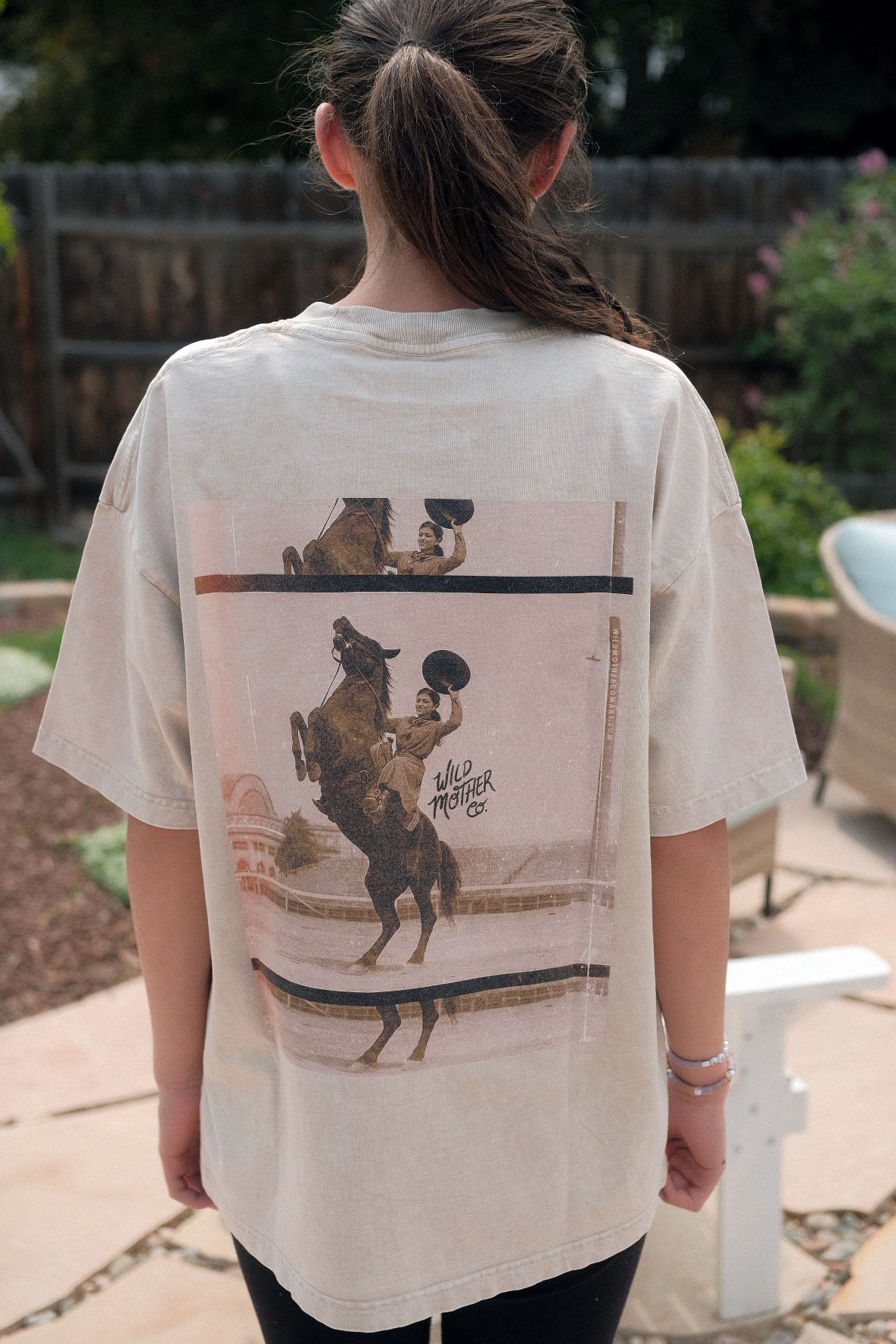 Snow Washed Wild Horse T-Shirt